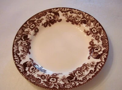 SPODE DELAMERE PLATOS DE CENA MARRÓN (10,5") NUEVO JUEGO DE 4 HECHOS EN INGLATERRA Foto 1 de 3