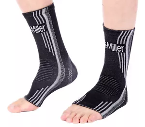 Doc Miller Ankle Compression Sock Brace Sleeve Plantar Fasciitis Tendonitis Spur - Picture 1 of 9