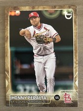 Jhonny Peralta 2015 Topps Update THROWBACK Variation SP Player Card. Cardinals