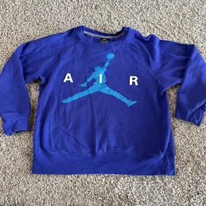 Nike Air Jordan Sweatshirt  Boys Youth Large L Graphic Colorblock Jordan logo - Picture 1 of 5