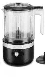 NEW KitchenAid KFCB519OB 5 Cup Matte Black Cordless Rechargeable Chopper - Picture 1 of 3