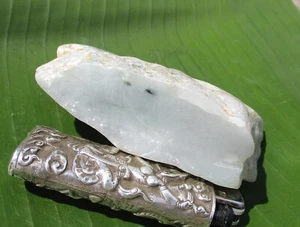 Maw Sit Sit Jadeite Rough; Fine Light Texture Icy White, Translucent. 354 Grams. - Picture 1 of 5