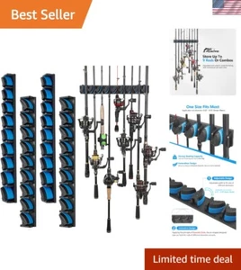 Vielseitige Angelrutenaufbewahrung - 4er-Pack Wandhalter für einfachen Zugriff - Bild 1 von 10