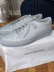 Women By Common Projects Original Low Achilles Gray Eur Size 39 US 9 Light Grey - Picture 1 of 8