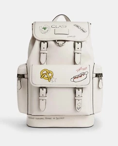 Mochila Coach Sprint con estampado de bocetos CAJ65 tiza multi nueva con etiquetas - Imagen 1 de 5