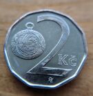 CZECH REPUBLIC 2012   2 CZECH KORUNY NICKEL PLATED STEEL EUROPE COIN COLLECTABLE