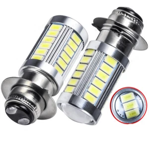 2x LED Headlight Fog Light Lamp Bulb High Power H6 Motorcycle Projector 6500K - Picture 1 of 8