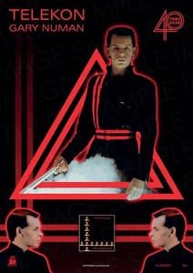 GARY NUMAN 'TELEKON' 40th Anniversary A2 POSTER V Ltd. 2nd Ed 50 ONLY - Picture 1 of 1
