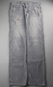 Pantalones ajustados de pana para hombre Levi's 511 2010 gris desgastado talla 34x32 - Imagen 1 de 12