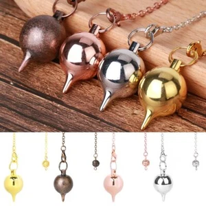 Ciondolo pendolo Reiki guarigione amuleto modello cono rotondo metallo cono tondo Reiki - Foto 1 di 14