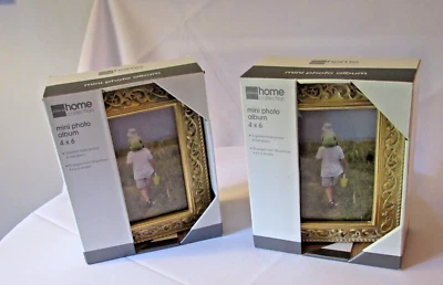 Old Stock NEW In Box.  2 JCPenney Home Collection 50 Page Gold Albums 4x6". - Image 1 of 4