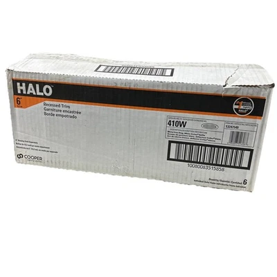HALO 6 pulgadas  Deflector de luz de techo empotrada 13247549 caja abierta Foto 1 de 4