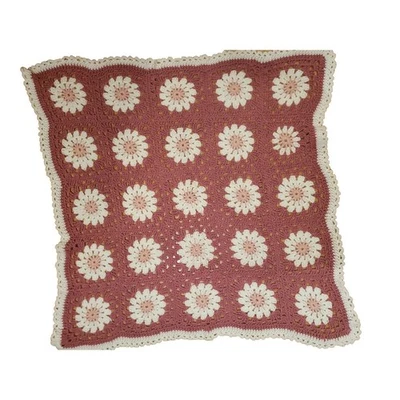 Manta bebé margarita hecha a mano regalo baby shower decoración guardería Foto 1 de 4