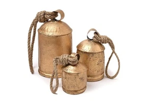 Set of 3 Hanging Harmony Bells Garden Rustic Relaxing Tranquil Wind Chimes - Picture 1 of 6