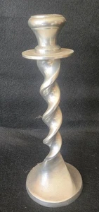 Vintage Arthur Court Aluminium Gerste Twist Stil Kerzenständer - Bild 1 von 4