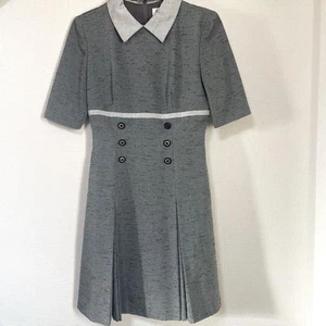 Christian Dior Mademoiselle Dress SizeL Gray Vintage Style Good Condition HN5621 - Picture 1 of 6