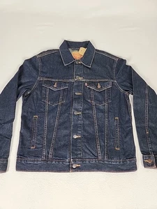 Chaqueta vaquera Levi's 557 Trucker abotonada talla L regular azul oscuro para hombre - Imagen 1 de 10