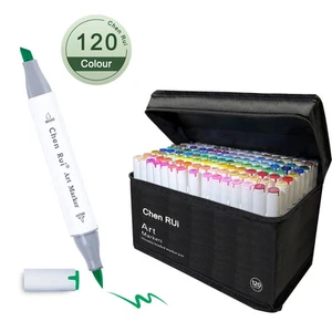 Alcohol Markers Set, Dual Tip Chisel & Fine, Alcohol-Based Art Markers - Picture 1 of 17
