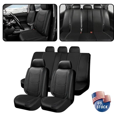 For Cadillac Escalade Sport 1999-2023 Leather Car Seat Cover 5 Seats Full Set US - Image 1 of 4