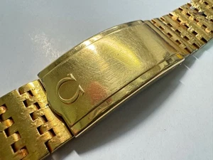 Genuine OMEGA 1193 18mm Gold Tone SS Watch Band Bracelet #732 - Picture 1 of 10