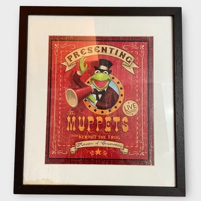 Kermit la Rana Muppets Art.com Impresión Enmarcada Maestro de Ceremonias Decoración Foto 1 de 4