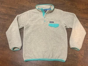 Patagonia Fleece Maglione Donna Piccolo Beige Leggero Synchilla Snap T - Foto 1 di 8