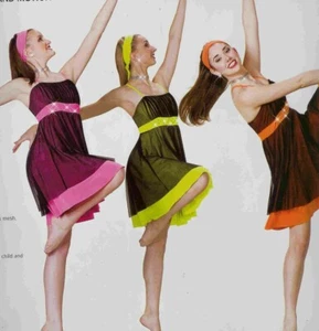 Disfraz de Baile Lírico Ballet Concurso Arte Piedra Rosa Vestido Música y Movimiento - Imagen 1 de 3