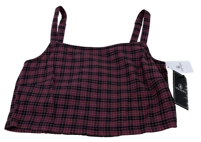 Volcom Womens Size 8 Medium Cropped Fitted Tube Top Cami Adjustable - Image 1 of 4