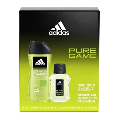 adidas Pure Game 2 Piece Gift Set, Notes of Grapefruit, Lavender, and Sandalwood - Image 1 of 4