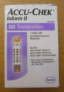ACCU-CHEK Inform II & Performa 50 Teststreifen - NEU & OVP - AKKU CHECK - - Bild 1 von 3
