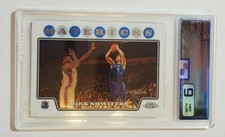 2008-09 Topps Chrome Dirk Nowitzki #41 ECG 9 Security Slab with Serial # Dallas 