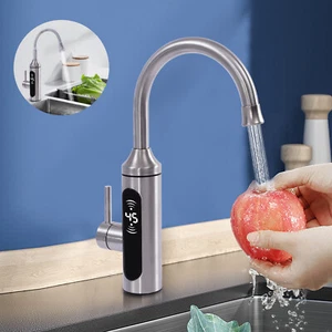 3300W LED Elektrischer Wasserhahn Durchlauferhitzer Sofort Heizung Armatur 360° - Bild 1 von 16