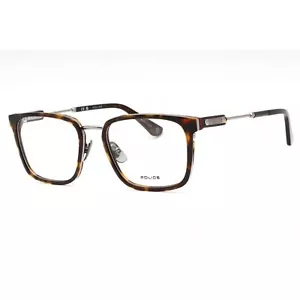 Police Men's Eyeglasses Ruthenium Tortoise Metal Rectangular Frame VPLF09 0509 - Picture 1 of 2