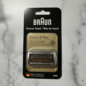 AUTHENTIC Braun Replacement Shaver Head 94M Silver-Compatible w Series 9 pro - Picture 1 of 2