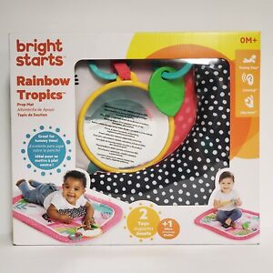 Bright Starts Rainbow Tropics Unicorn Prop & Play Tummy Time Baby Activity Mat