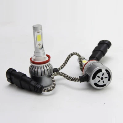 Pair H8 H9 H11 6000K 72W HID LED Headlight Light Kits C6 Cob LED Fog Lamp Bulb - Image 1 of 3