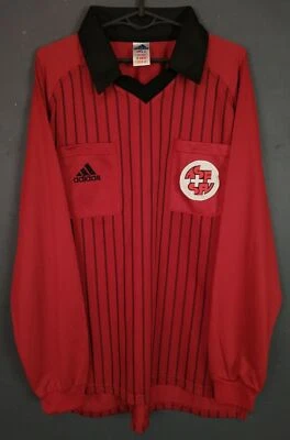 ARBITRI SWITZERLAND VINTAGE MEN'S REFEREE SOCCER FOOTBALL SHIRT JERSEY SIZE L - Image 1 of 4