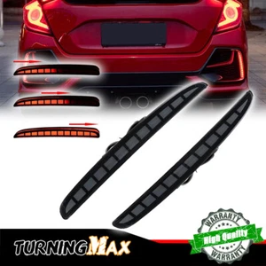 For 2017-2022 Honda Civic TYPE R Hatchback Black LED Tail Brake Light Left+Right - Bild 1 von 7