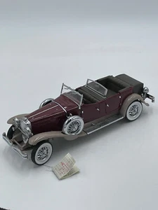 Franklin Mint 1930 Duesenberg J Derham Touring Convertible Diecast 1:24 w/Tag - Picture 1 of 9
