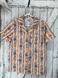 Camisa de salón Vera Bradley para mujer multicolor floral bolsillo abotonada pijama top S - Imagen 1 de 6