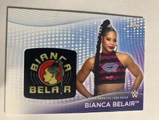 WWE BIANCA BELAIR LOGO PATCH CARD NUMBERED 069/199, 2021 TOPPS WWE