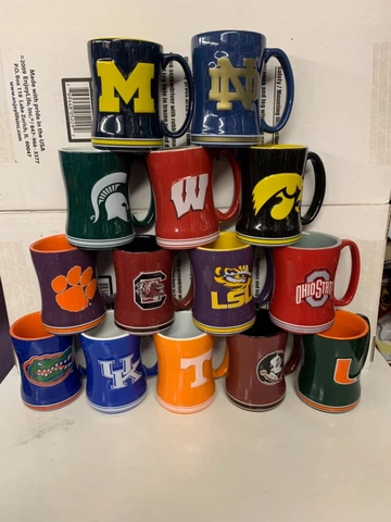 NCAA Assorted Teams 14oz Coffee Mug Cup Logo Brands New Cover