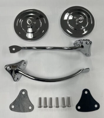 Chevrolet GMC 1955 56 57 58 59 KIT DE ESPEJOS RETROVISORES EXTERIORES TORNILLOS Y JUNTAS NUEVO Foto 1 de 4