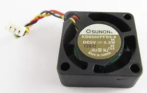 SUNON Mini DC Fan 25mmx25mmx10mm 25mm 2510 3pin Connector KD0502PFB3-8 5V 0.3W - Picture 1 of 5
