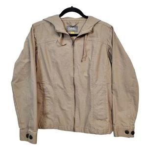 Cabela's Jacket womens size medium Full Zip Hooded Lt. Weight Ripstop Canvas - Picture 1 of 10