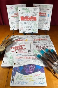 Nightmare On Elm Street Script Bundle- Signed- Autograph Reprints- 8 Scripts :) - Picture 1 of 23