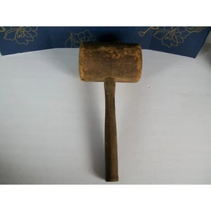 Antique Wooden Carpenter's Mallet Primitive Woodworking or Farmhouse - Picture 1 of 8