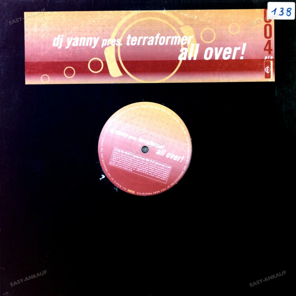 DJ Yanny pres. Terraformer - All Over! Maxi 2002 (VG+/VG+) ' - Image 1 of 1
