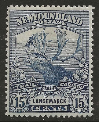 NEWFOUNDLAND #124 MH - 15c CARIBOU issue - VF/XF - Image 1 of 2