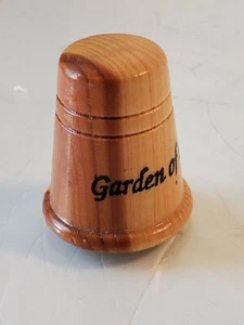 Vintage Garden Of The Gods Thimble wood mint condition box6 - Picture 1 of 6
